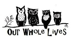owls on a branch, logo for Our Whole Lives program