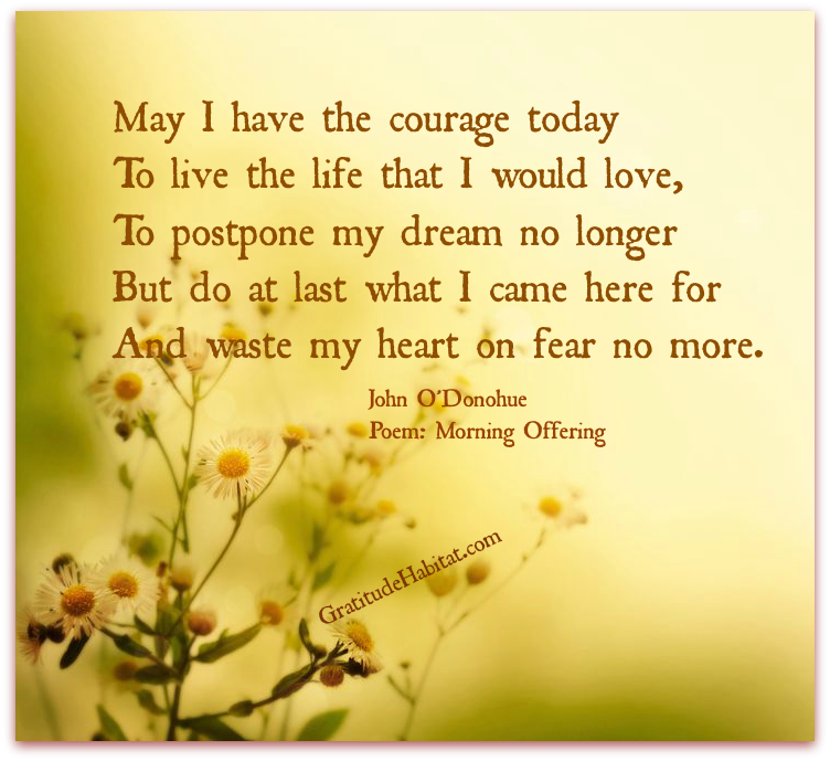 poem called "may i have the courage"