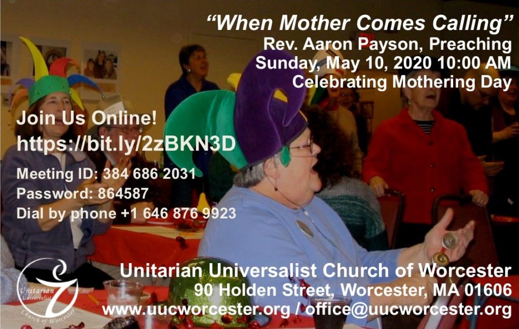 sermon panel for may 10. 2020 - when mother comes calling