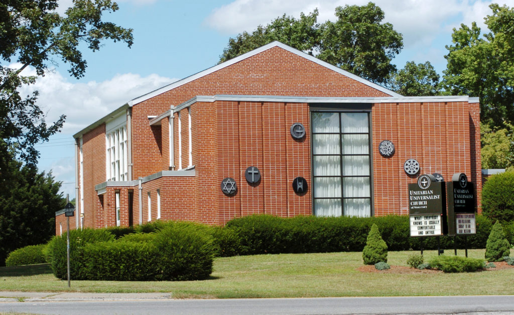 Exterior of the UU Church of Worcester