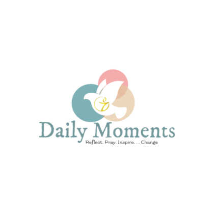 Logo for UUCW Daily Moments Facebook Group with colored dove symbol and words reflect, pray, inspire, and change.
