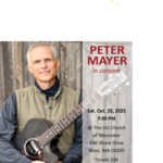 Peter Mayer in Concert - Saturday October 25, 7 PM